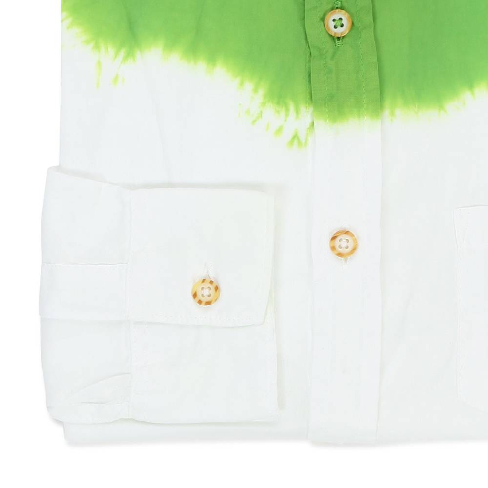 Nupkeet Camicia Lombok bianca e verde lime Vendite Flash