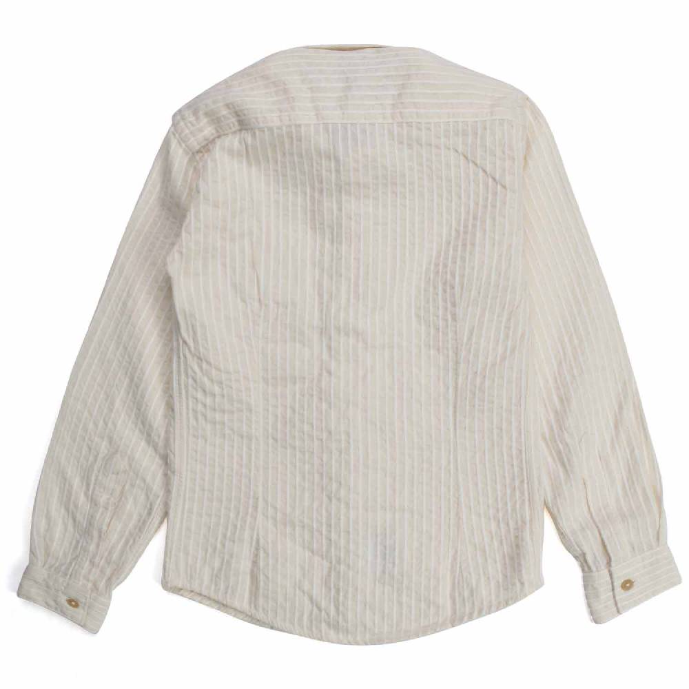 Nupkeet Iena ecru e panna – Camicia in mussola ricamata In Vendita