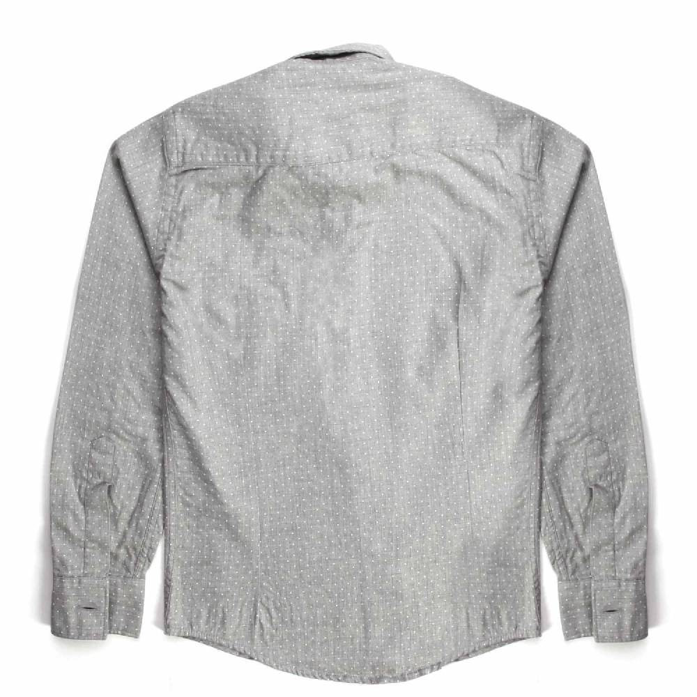 Nupkeet Cincillà a pois – Camicia in flanella grigia e bianca Vendite Flash