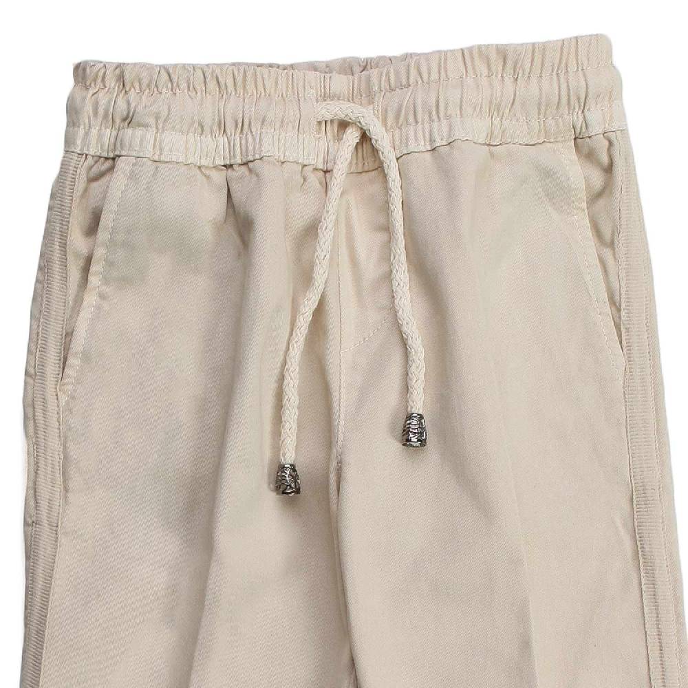 Nupkeet Cefalo panna – Pantalone in gabardine bambino e ragazzo Flash Sale