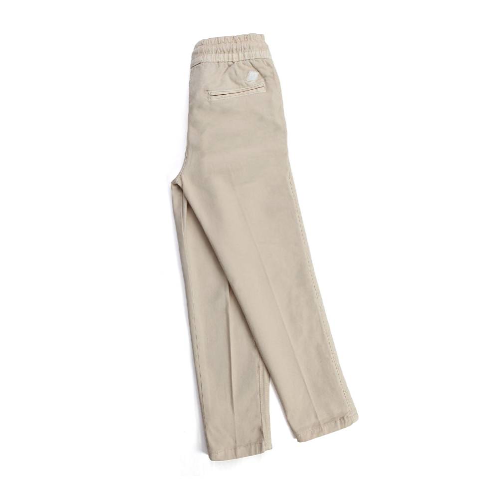 Nupkeet Cefalo panna – Pantalone in gabardine bambino e ragazzo Flash Sale