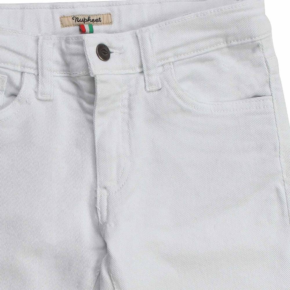 Nupkeet Biscia bianco – Pantalone 5 tasche bambino e teen Vendite stagionali