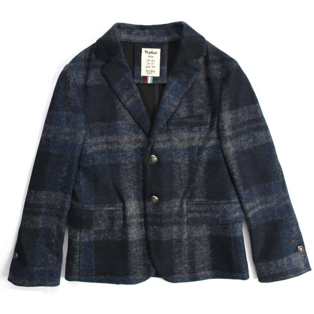 Nupkeet Camoscio check – Giacca bambino e teenager Offerta San Valentino