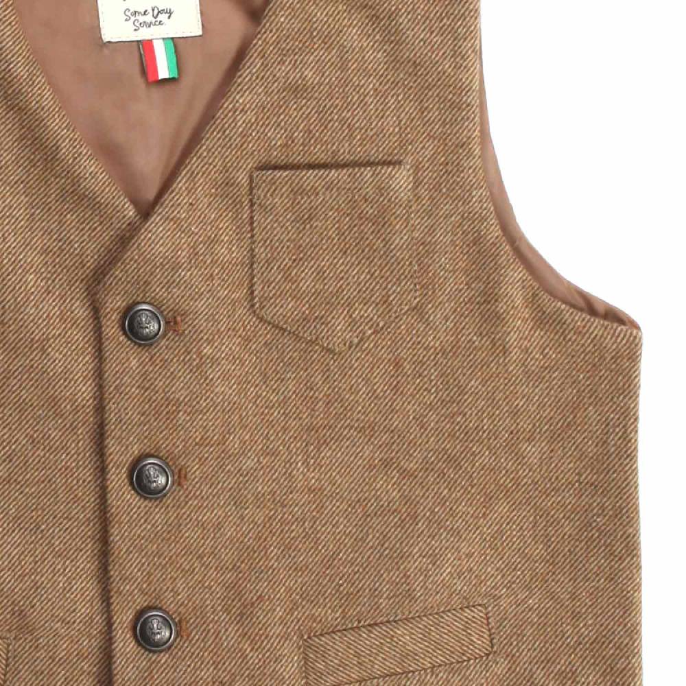 Nupkeet Cobra marrone – Gilet in twill bambino e teenager Smaltimento dello stoccaggio