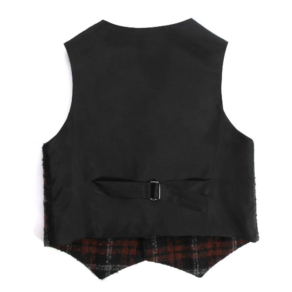 Nupkeet Rapace mattone – Gilet a quadri bambino e teenager Vendita calda