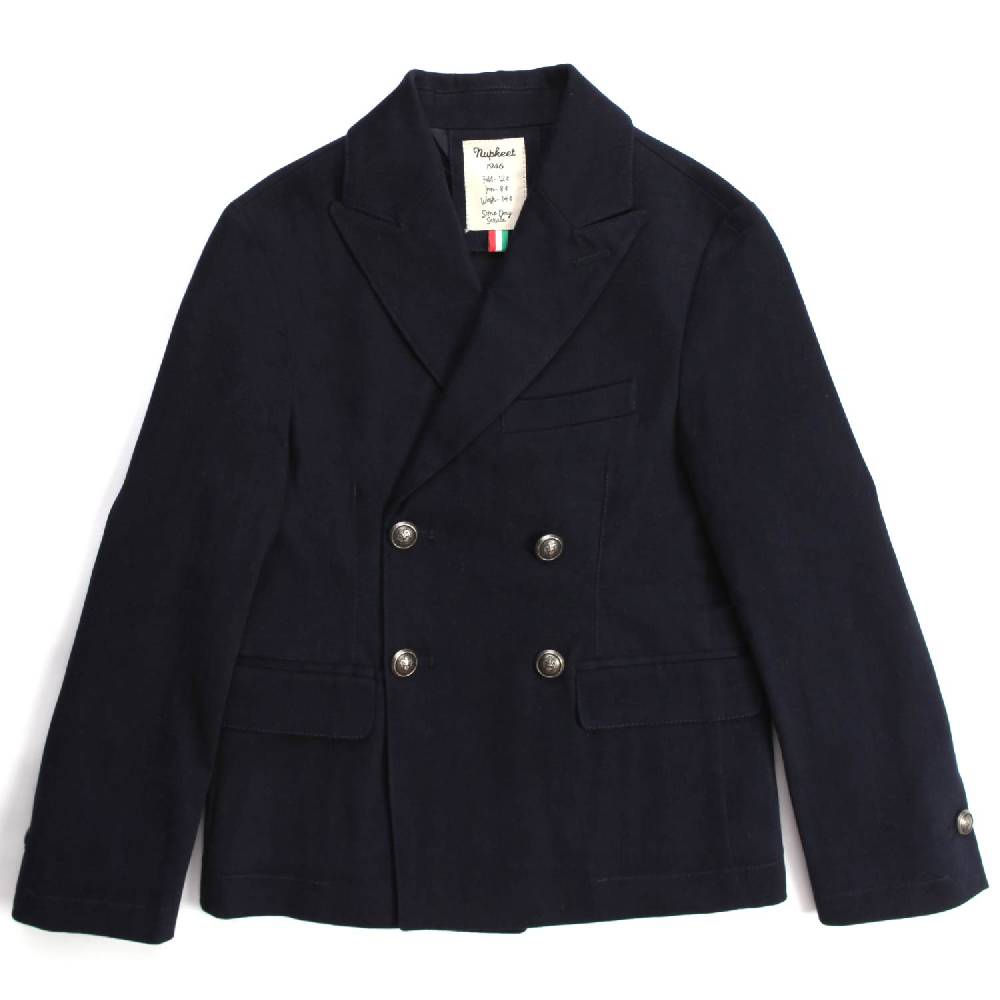 Nupkeet Lupo blu – Giacca doppiopetto in cotone