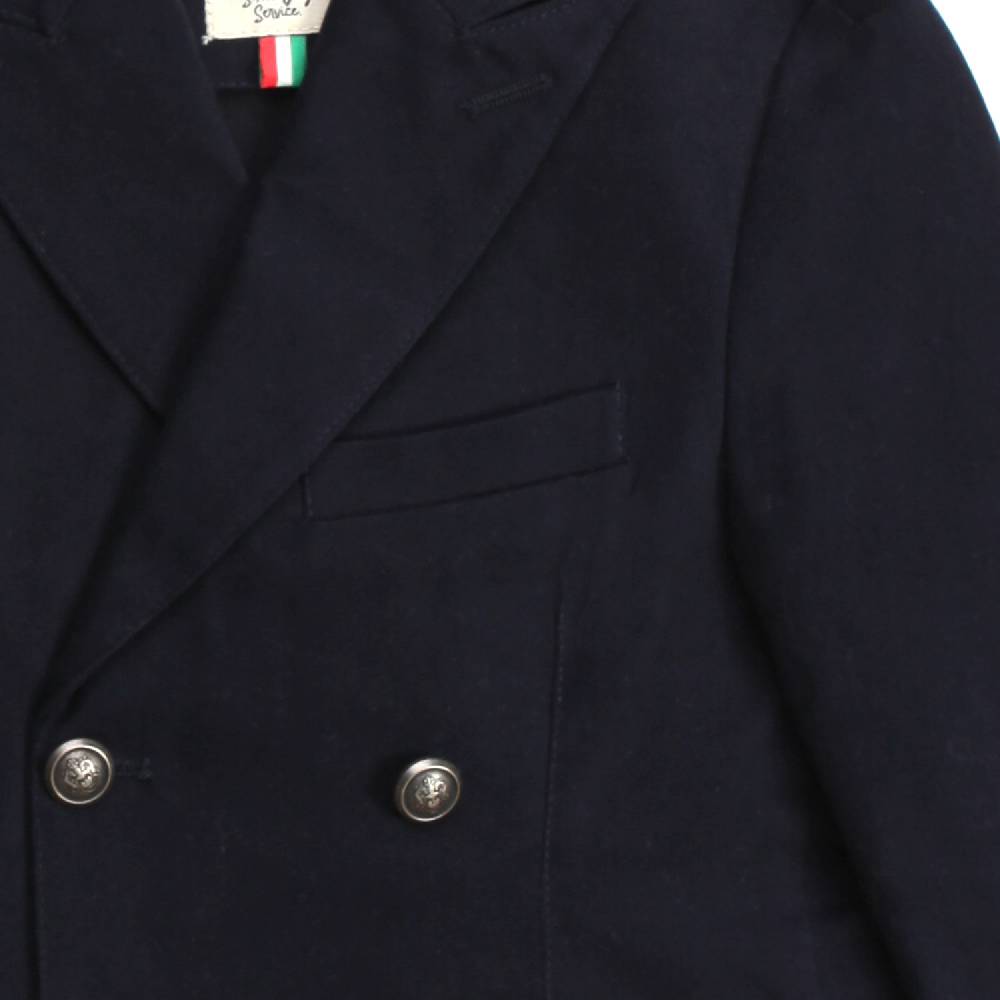 Nupkeet Lupo blu – Giacca doppiopetto in cotone Offerta migliore