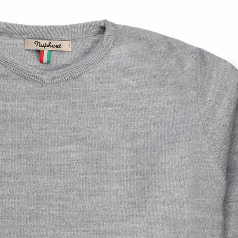 Nupkeet Cigno grigio chiaro – Pullover in tricot bambino e teenager Grandi sconti