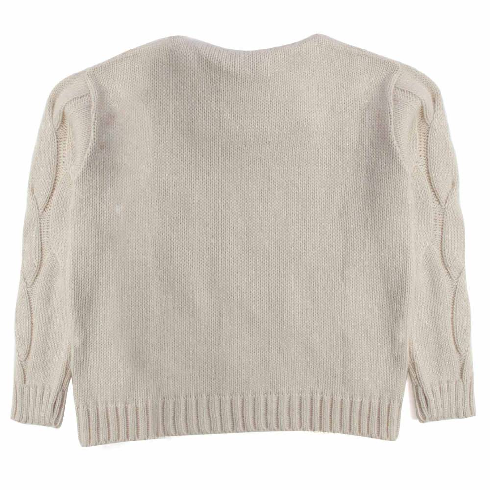 Nupkeet Orso ecru – Pullover collo alto in tricot Offerte stagionali
