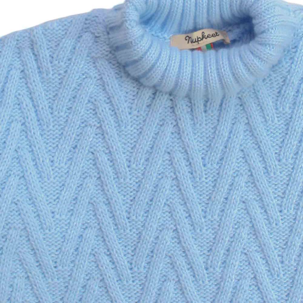 Nupkeet Antilope cielo – Pullover collo alto in tricot Comprane uno, ottenene uno gratis