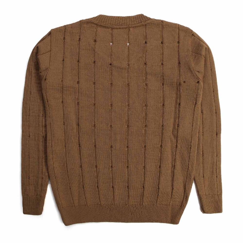 Nupkeet Quaglia cammello – Pullover in tricot misto lana Offerte speciali