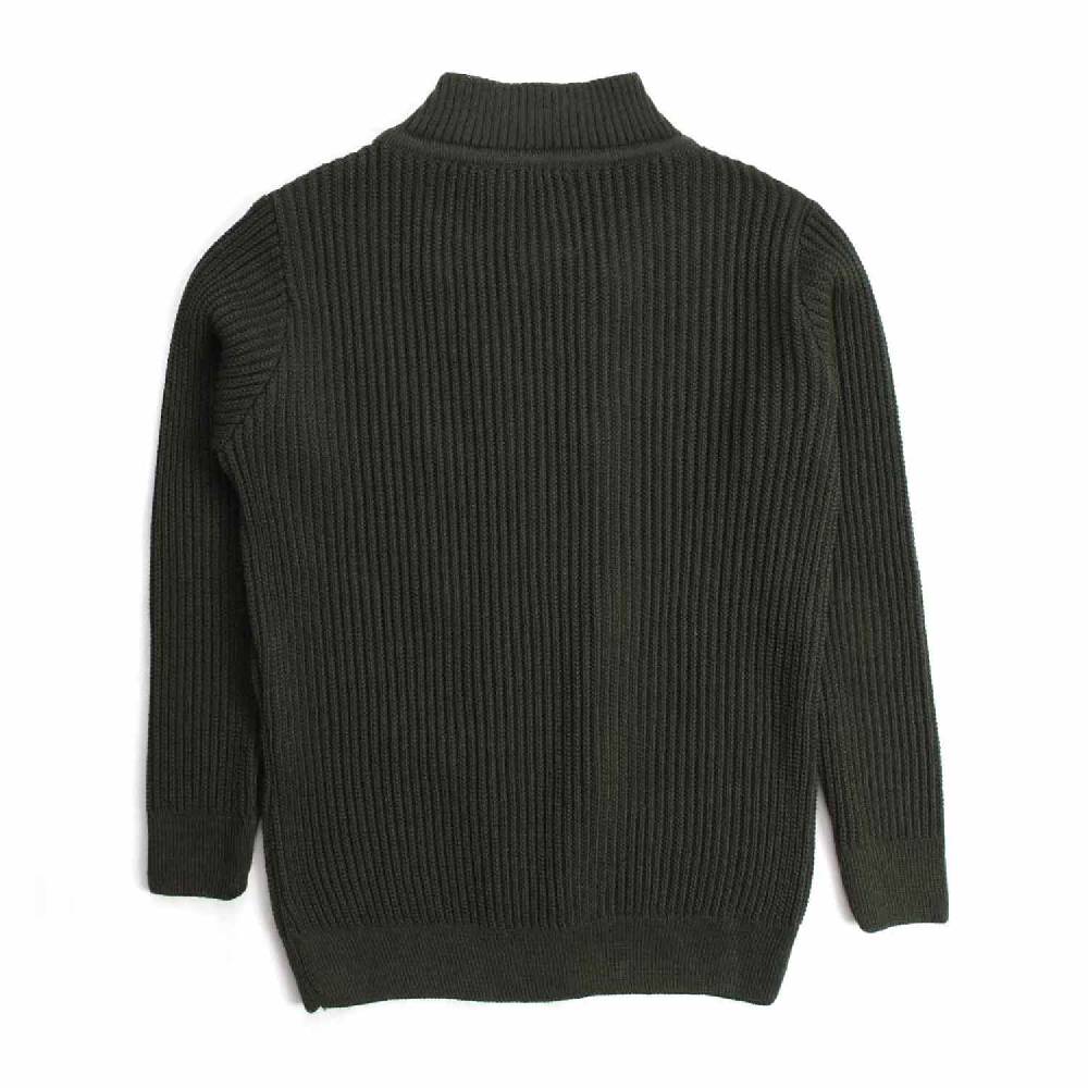Nupkeet Passero verde militare – Giacca in tricot costa inglese Sconti VIP