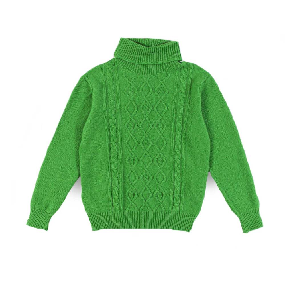 Nupkeet Pullover Collo Alto Verde – Osiglia Sconti VIP