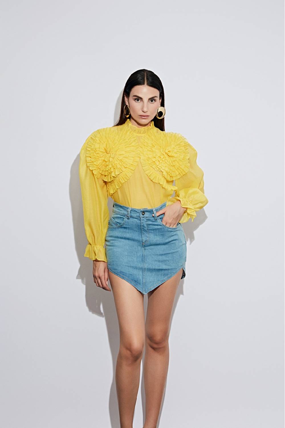 Odì Odì COLONELLA 230S4D9 CAMICIE e BLUSE GIALLO Fino al 55% di sconto