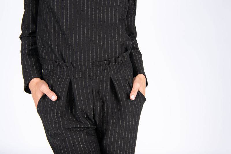 Olive E Miele PANTALONE GERTIE GESSATO LUREX Negozi Online