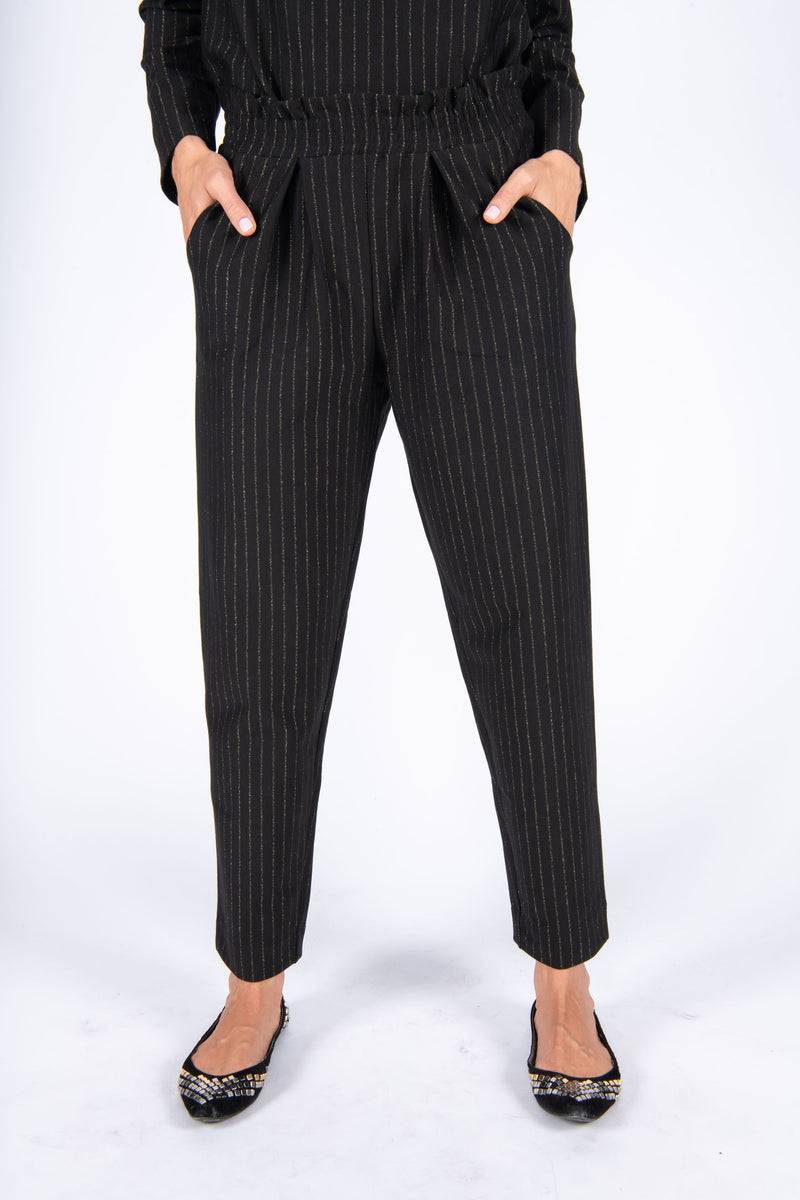 Olive E Miele PANTALONE GERTIE GESSATO LUREX Negozi Online