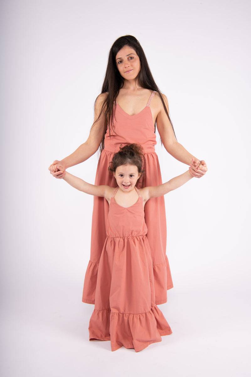 Olive E Miele MiniMe abito Annabelle argilla Fino Al -60%