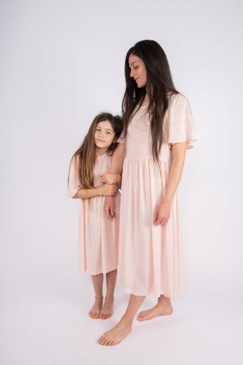 Olive E Miele MiniMe abito Dorothea cipria Prezzo Ridotto