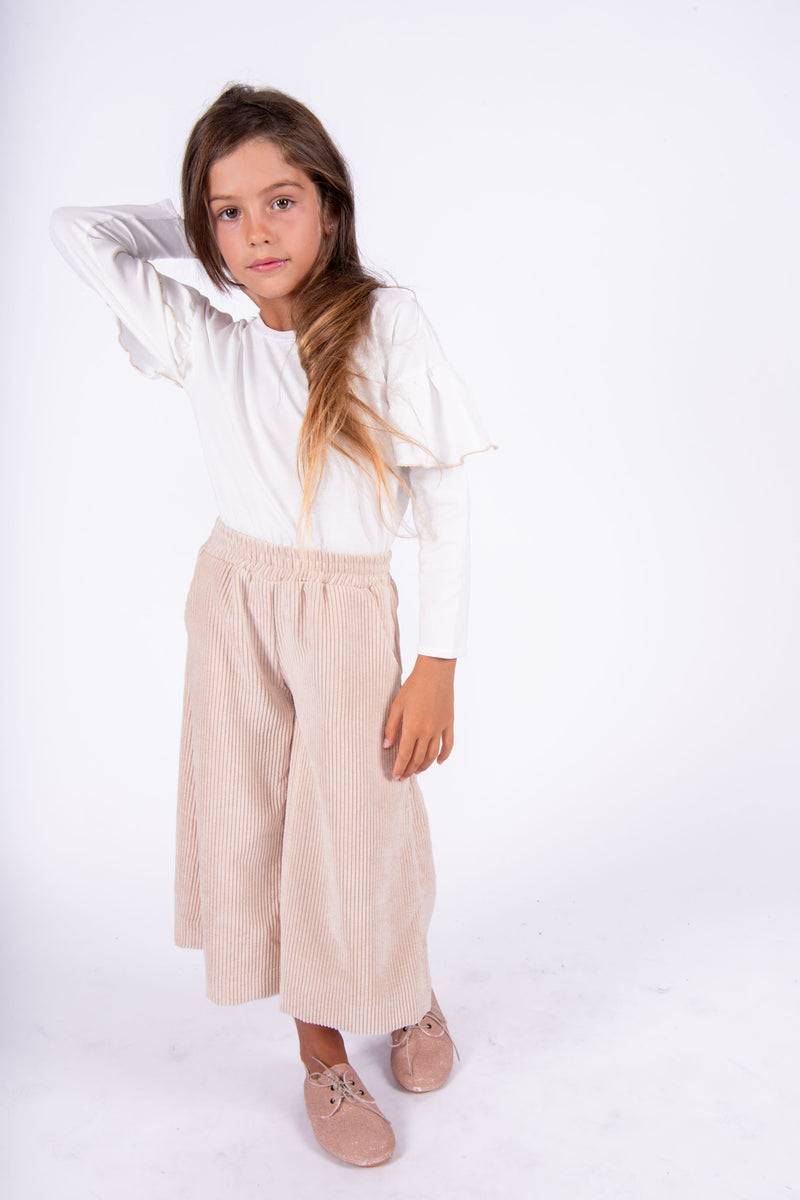 Olive E Miele PANTALONE MOLLIE VELLUTO CIPRIA Convenienza
