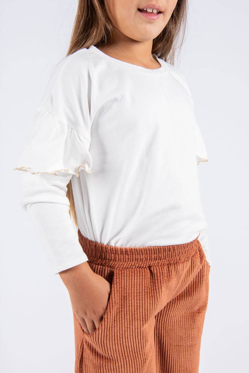 Olive E Miele T-SHIRT IDA WHITE Sconto