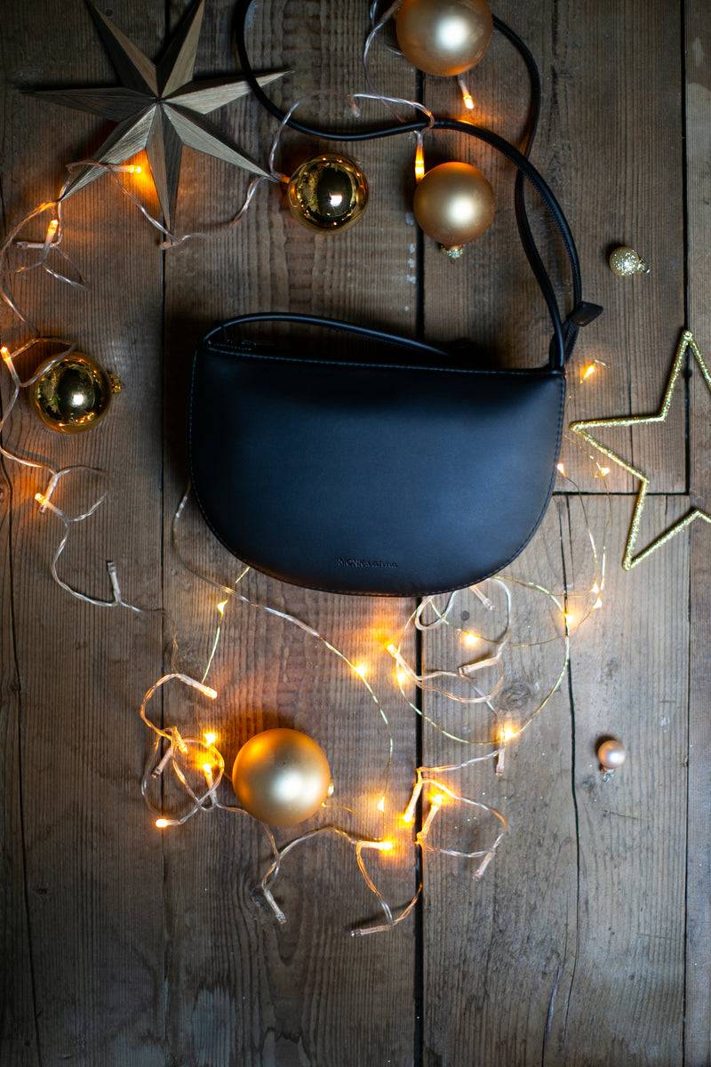 Olive E Miele HALF MOON BAG NERO Sottocosto