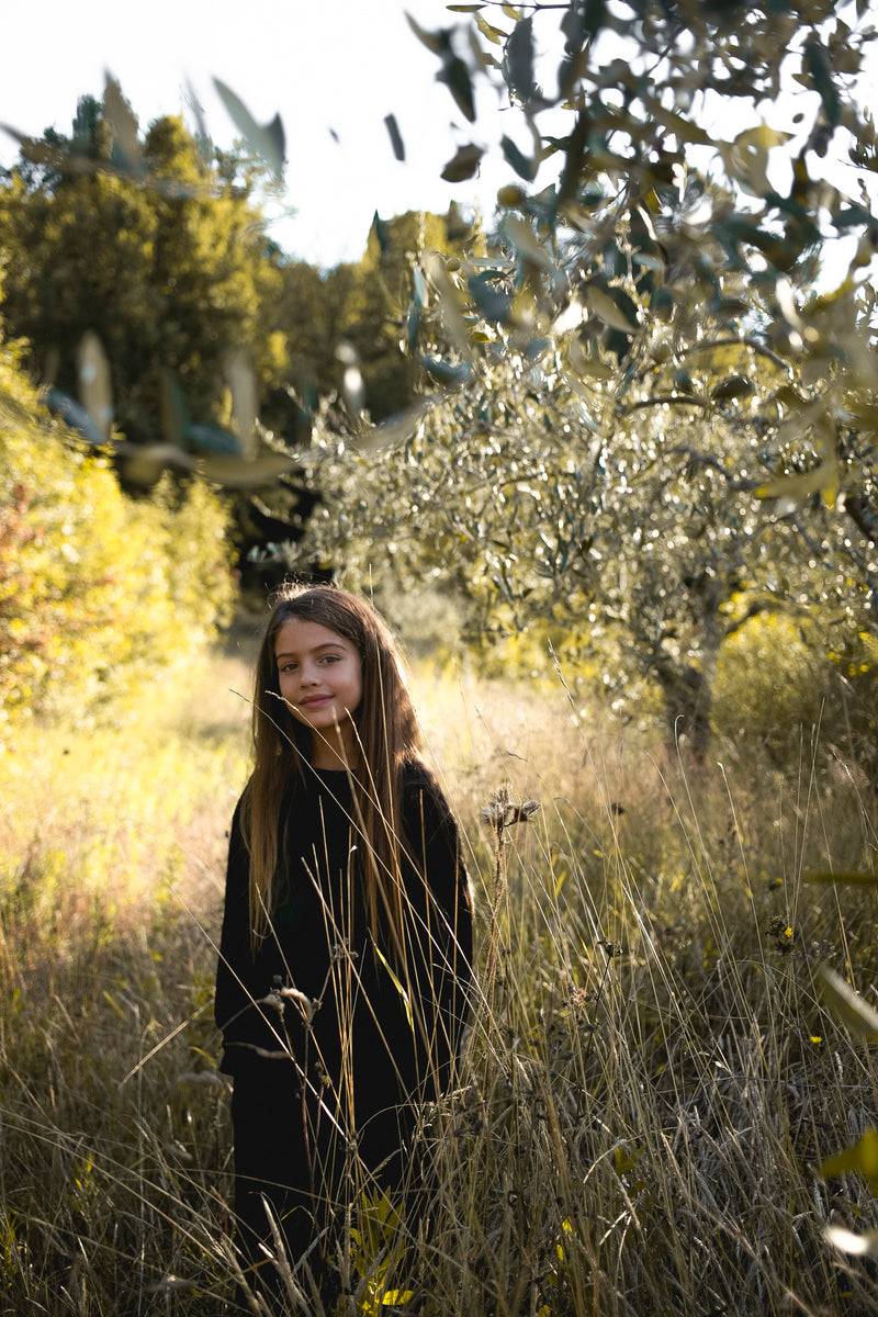 Olive E Miele MAGLIA AVALON NERO WOOL Qualità