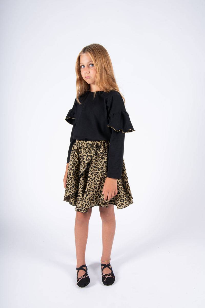 Olive E Miele T-SHIRT IDA BLACK Offerta migliore