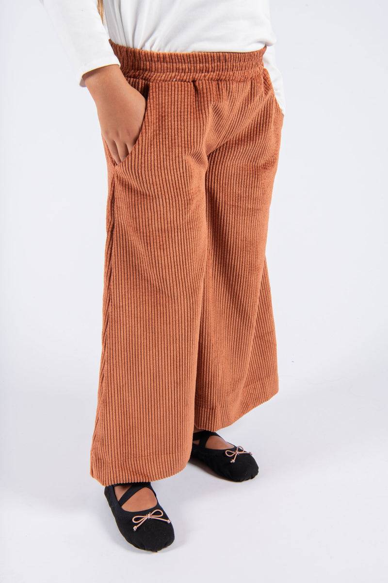 Olive E Miele PANTALONE MOLLIE VELLUTO MATTONE Offerta temporanea