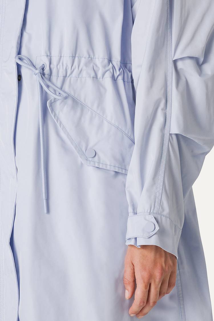 Oof Wear PARKA LUNGO OVER IN NYLON MEMORY 9211 - GHIACCIO Fino Al -60%