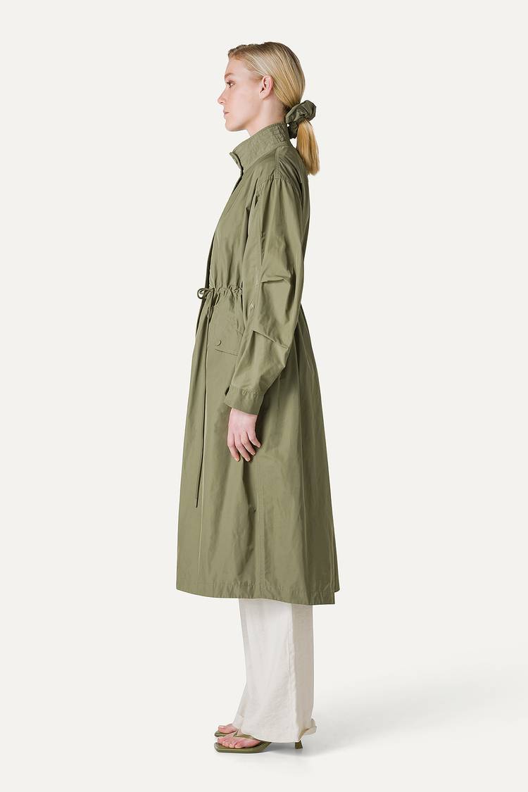 Oof Wear PARKA LUNGO OVER IN NYLON MEMORY 9211 - VERDE MIMETICO Convenienza
