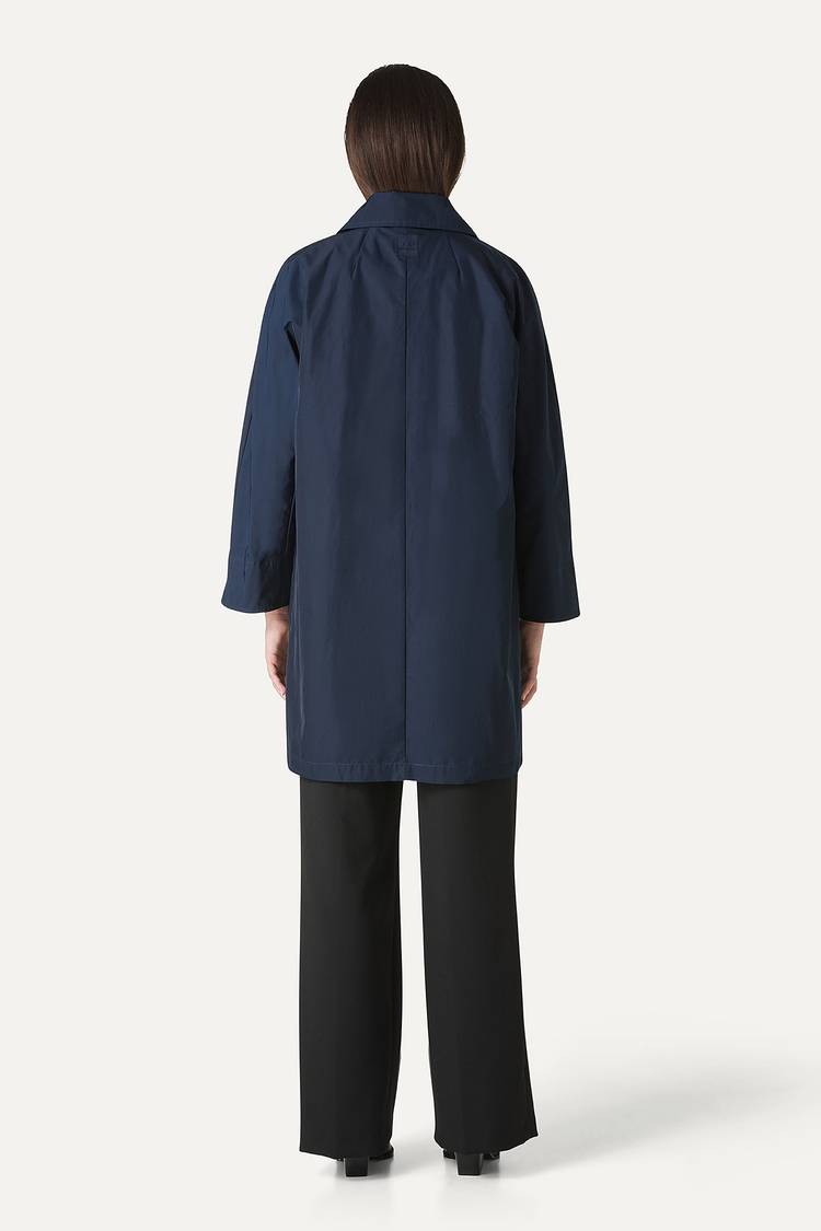 Oof Wear TRENCH IN NYLON MEMORY 9138 - BLU NOTTE Novità