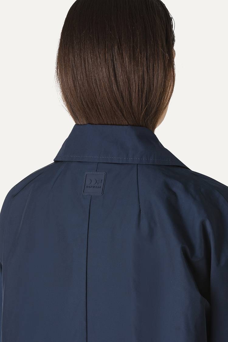 Oof Wear TRENCH IN NYLON MEMORY 9138 - BLU NOTTE Novità