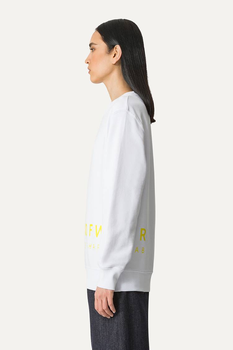 Oof Wear FELPA IN COTONE CON LOGO 4065 - BIANCO In Vendita