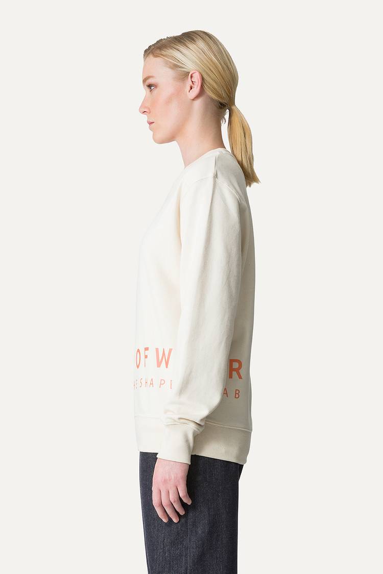 Oof Wear FELPA IN COTONE CON LOGO 4065 - ECRU Saldi