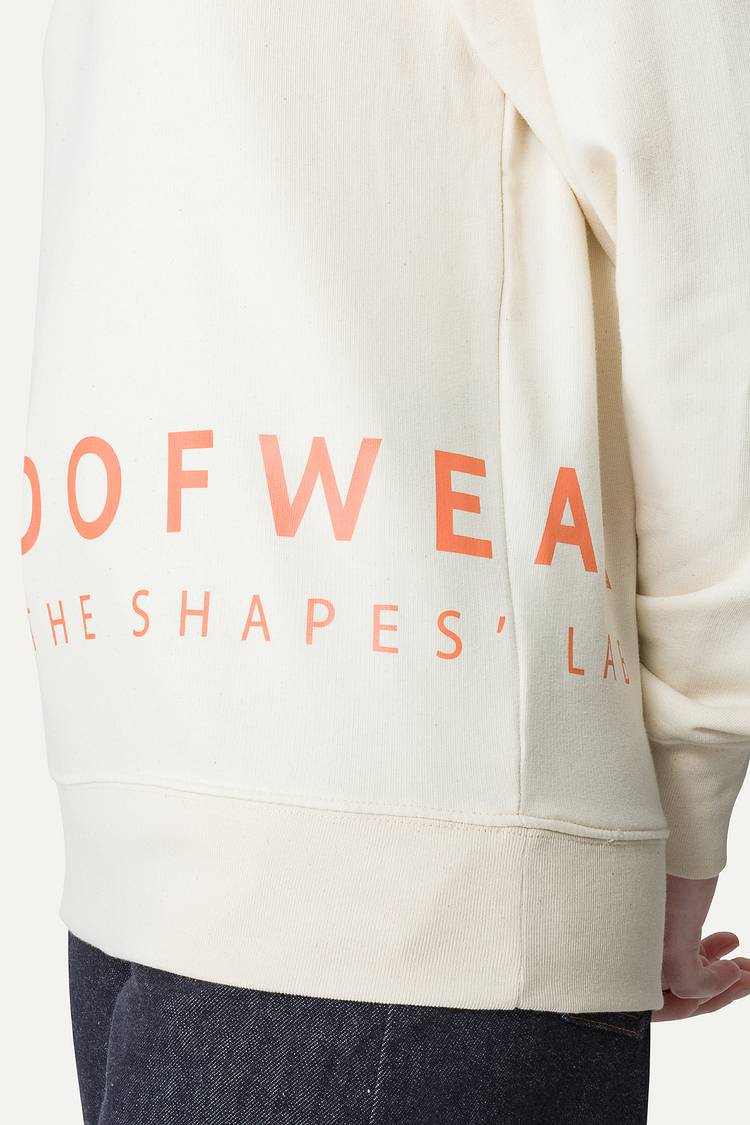 Oof Wear FELPA IN COTONE CON LOGO 4065 - ECRU Saldi