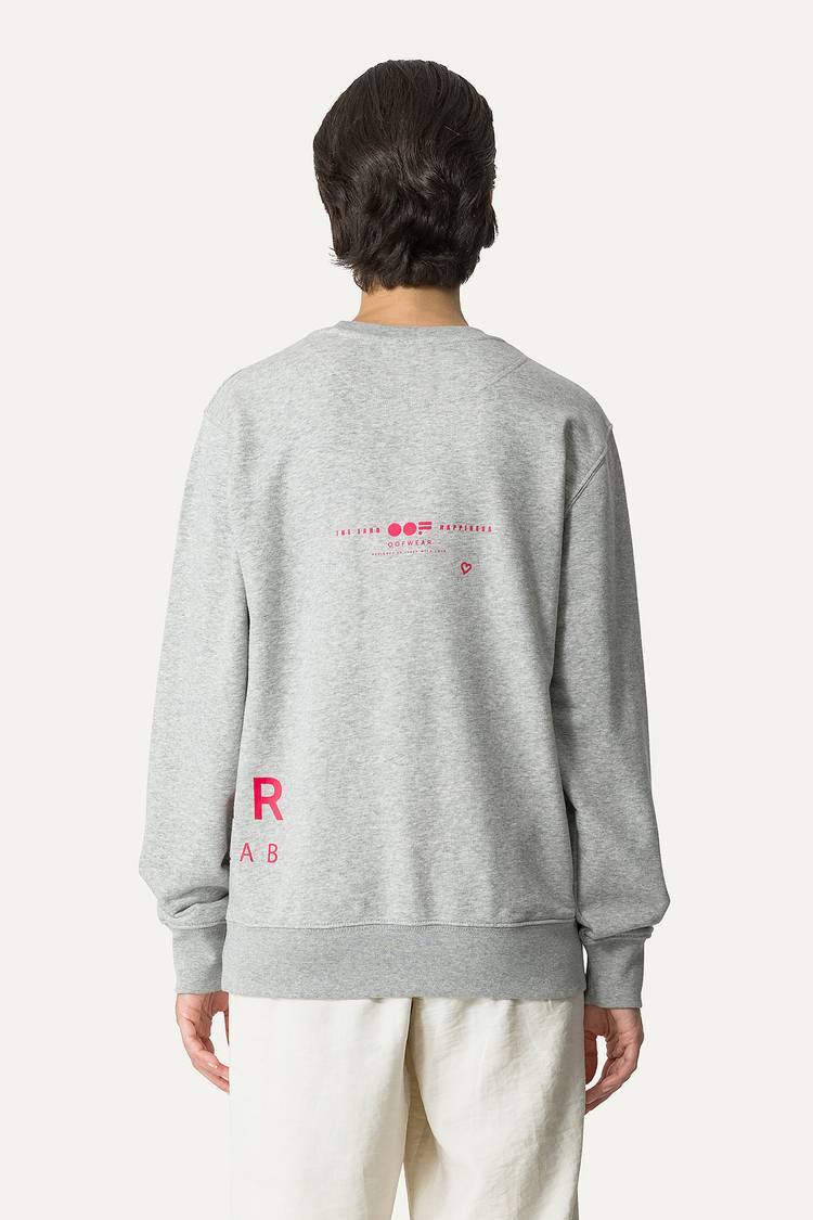 Oof Wear FELPA IN COTONE CON LOGO 4065 - GRIGIO MELANGE Offerte