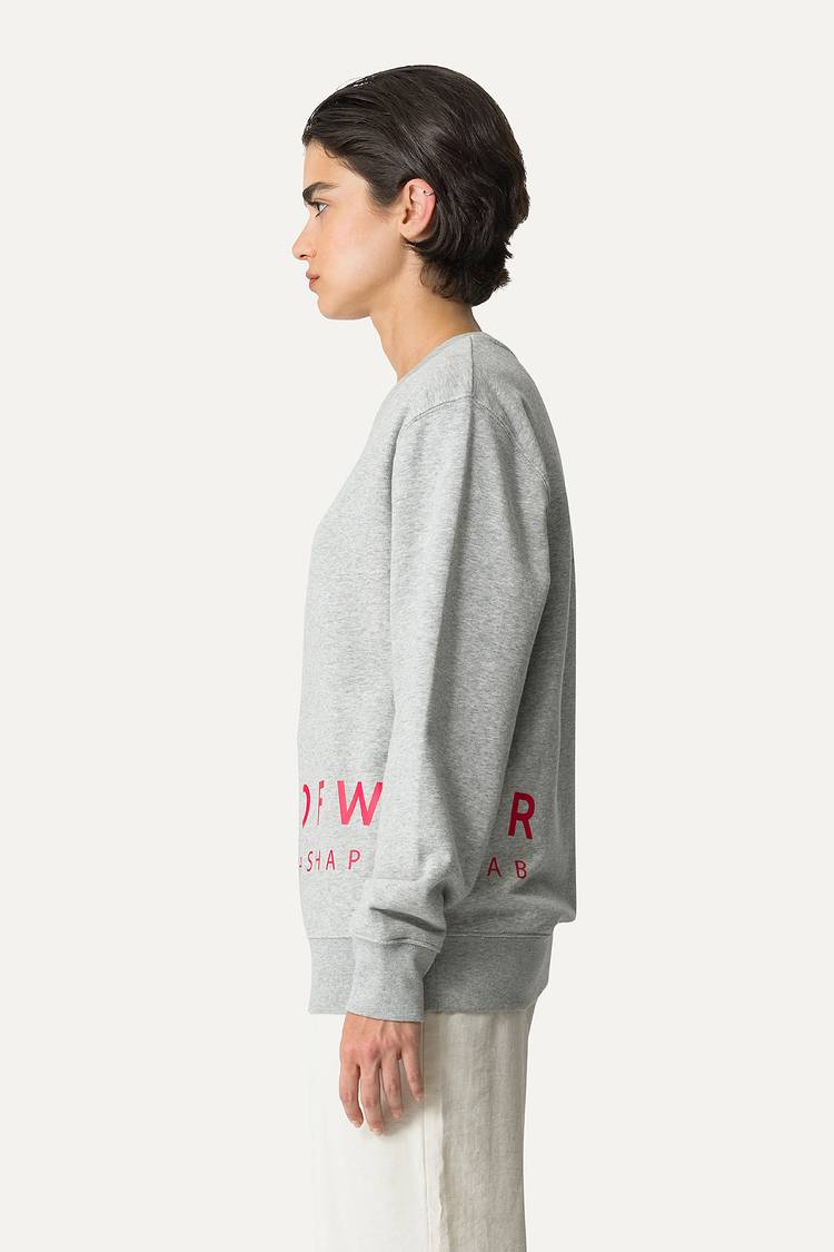 Oof Wear FELPA IN COTONE CON LOGO 4065 - GRIGIO MELANGE Offerte