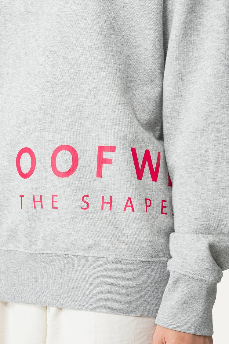 Oof Wear FELPA IN COTONE CON LOGO 4065 - GRIGIO MELANGE Offerte