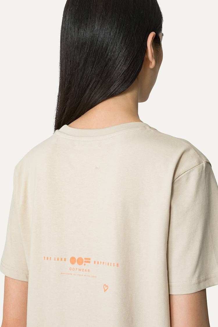 Oof Wear T-SHIRT IN COTONE CON LOGO - SABBIA Vendita Economica