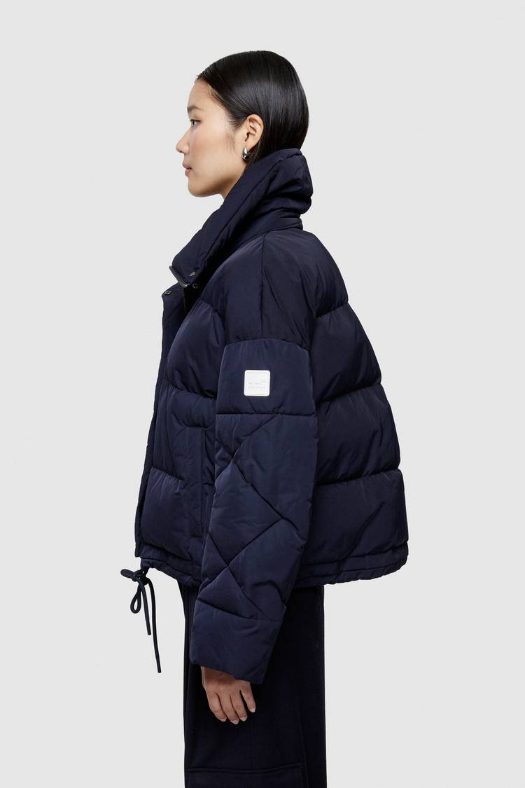Oof Wear GIACCA CORTA 9235 IN NYLON MEMORY - BLU NOTTE Spedizione Gratuita