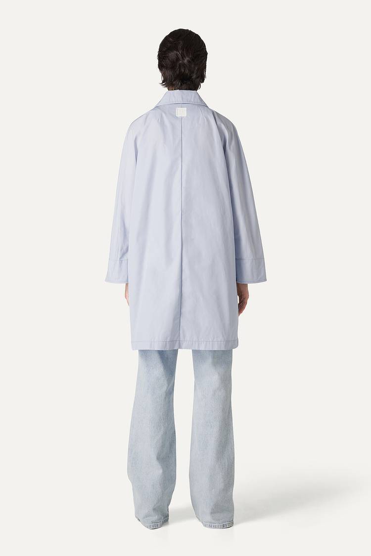 Oof Wear TRENCH IN NYLON MEMORY 9138 - GHIACCIO Soddisfazione Garantita