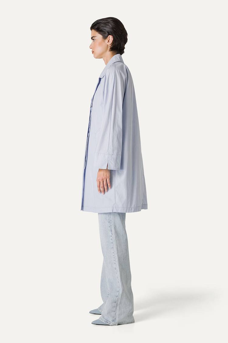 Oof Wear TRENCH IN NYLON MEMORY 9138 - GHIACCIO Soddisfazione Garantita