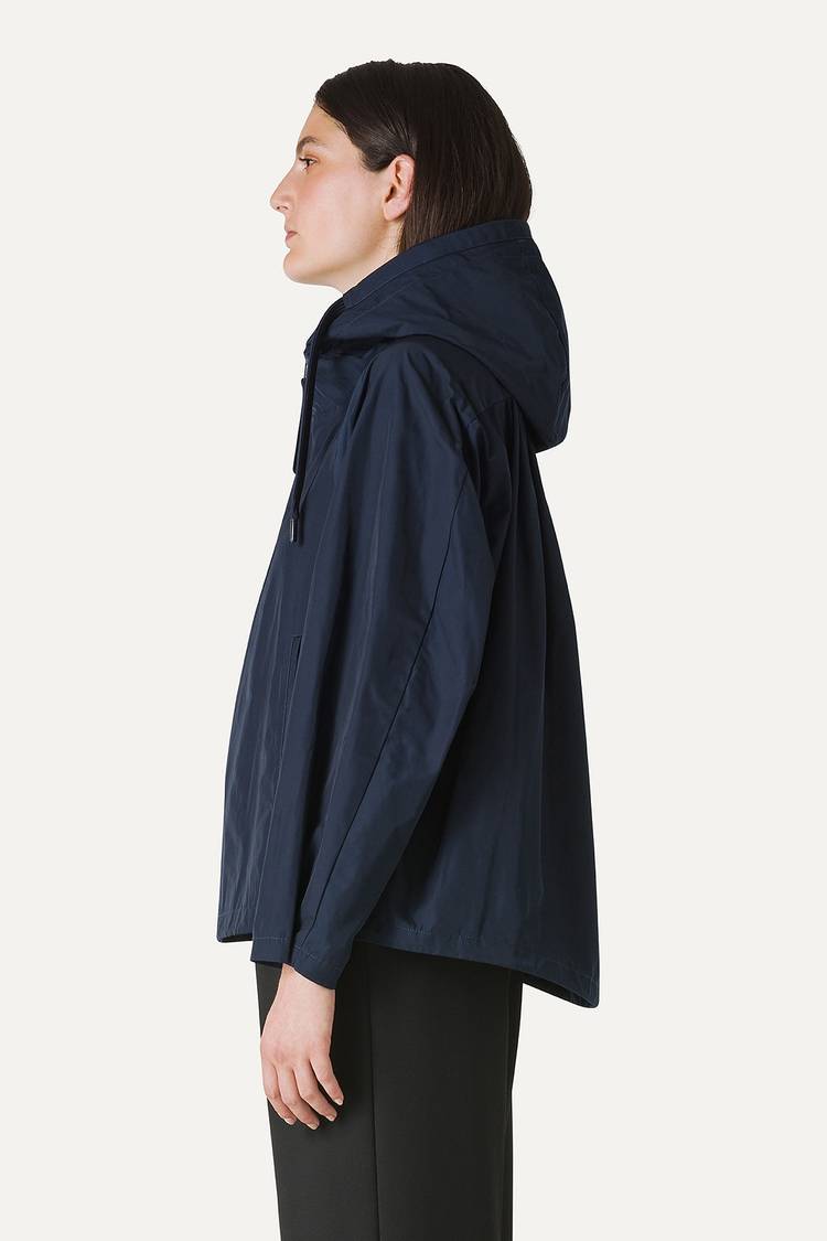 Oof Wear GIACCA CORTA IN NYLON MEMORY CON ARRICIO SULLA SCHIENA 9139 - BLU NOTTE Acquista Ora