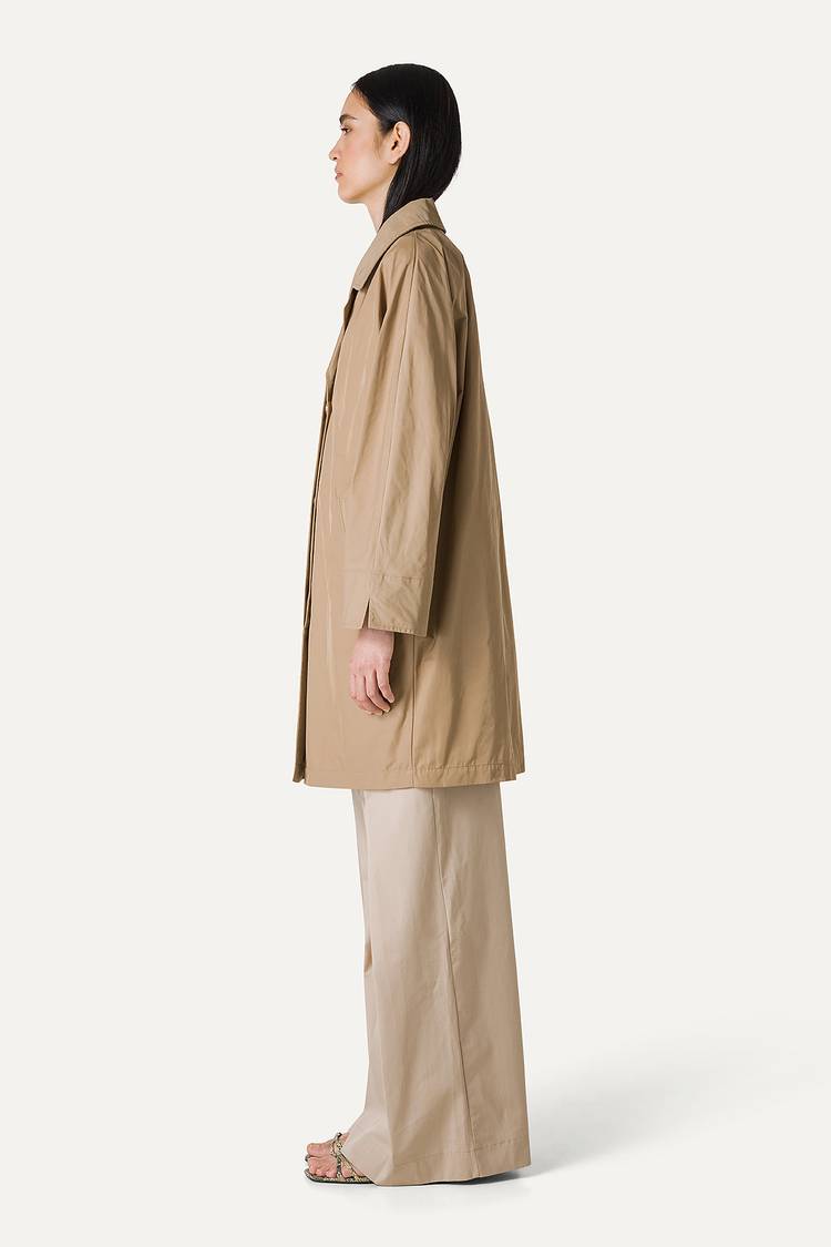 Oof Wear TRENCH IN NYLON MEMORY 9138 - BEIGE Affare Del Giorno