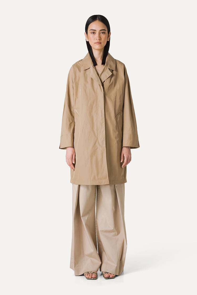 Oof Wear TRENCH IN NYLON MEMORY 9138 - BEIGE Affare Del Giorno