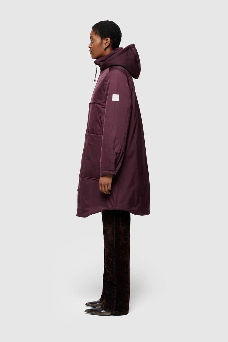 Oof Wear PARKA LUNGO 9094 IN NYLON MEMORY - PRUGNA Presa