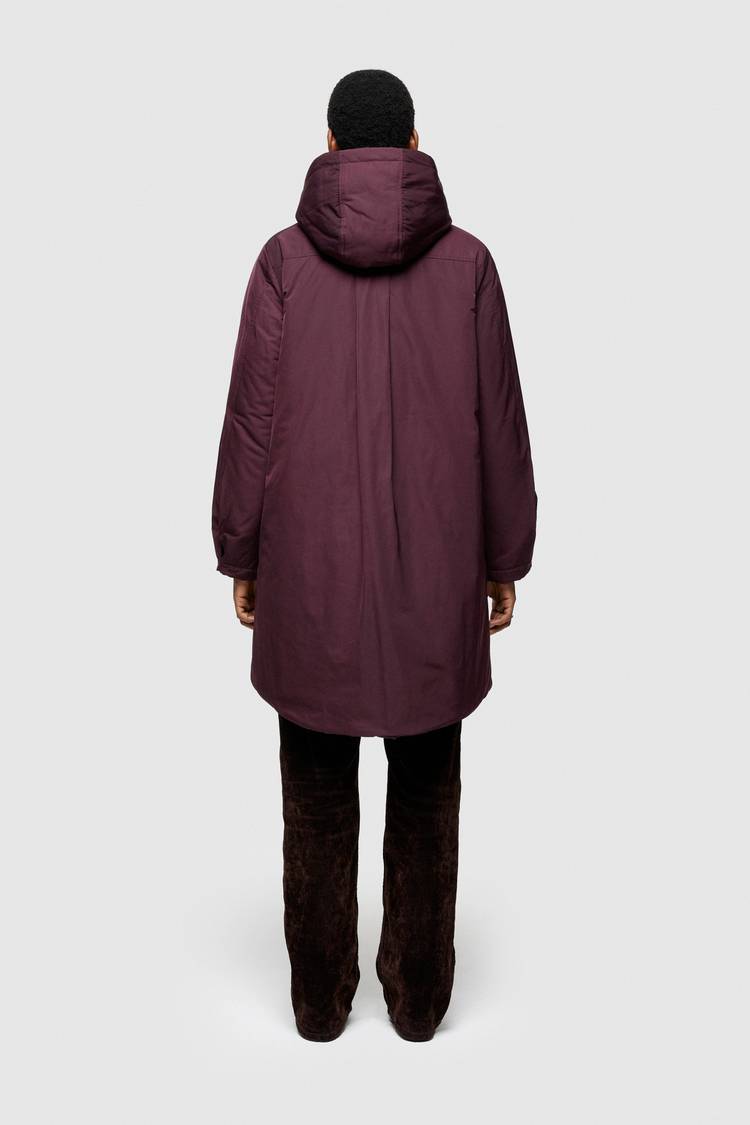 Oof Wear PARKA LUNGO 9094 IN NYLON MEMORY - PRUGNA Presa