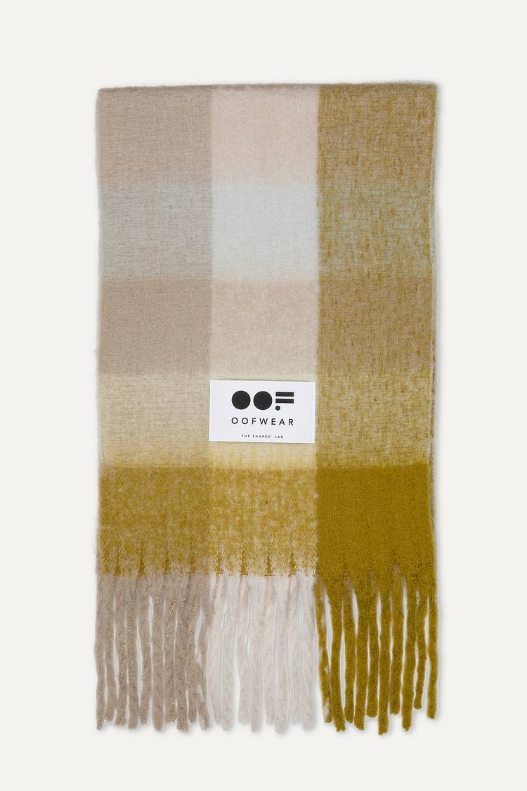 Oof Wear SCIARPA LUNGA 2017 CON FRANGE - ECRU Vendita Calda