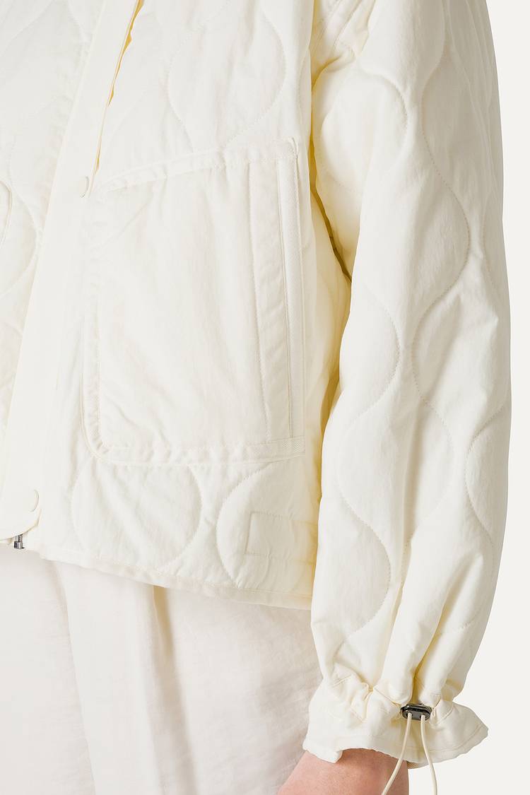 Oof Wear GIACCA CORTA SVASATA IN COTONE TRAPUNTATO 9224 - VANIGLIA Vendite Flash