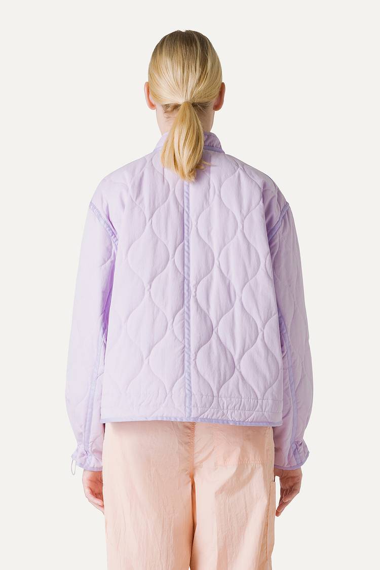 Oof Wear GIACCA CORTA SVASATA IN COTONE TRAPUNTATO 9224 - LILLA Negozio